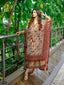 Maroon Color Bandhani Printed Pure Gaji Silk Kaftan Clothsvilla