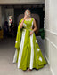 Parrot Color Mirror Work With Gota Patti Cotton Chaniya Choli ClothsVilla