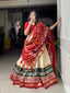 Off White Color Haydrabad Patola Print With Foil Work Tussar Silk Lehenga Choli ClothsVilla