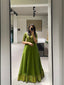Parrot Color Weaving Zari Work rangoli Silk Gown Clothsvilla