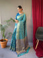 Patola Silk Woven Vol. 5 Contrast Rama with Blue Clothsvilla