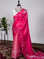 Pink Color Printed Digital Satin Silk Saree Clothsvilla