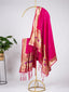 Pink Color Zari Weaving Work Jacquard Paithani Dupatta Clothsvilla