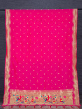 Load image into Gallery viewer, Pink Color Zari Weaving Work Jacquard Paithani Dupatta Clothsvilla