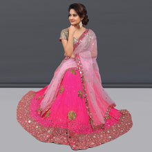 Load image into Gallery viewer, Pink Party Wear Sequins Embroidered Georgette Lehenga Choli Clothsvilla