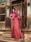 Pure Kanjeevaram Silk Mahalaxmi Wine Saree Clothsvilla
