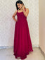 Rani Pink Color Sequins And Thread Embroidery Work Georgette Gown Clothsvilla