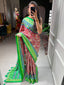 Red Color Patola Printed Dola Silk Saree Clothsvilla