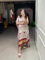 White Color Bandhej Print With Gotta Patti Lace Border Gaji Silk Kaftan ClothsVilla.com