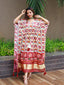 White Color Bandhej Digital Print Pure Gaji Silk Kaftan Clothsvilla