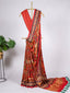 Red Color Digital Printed Pure Gaji Silk Saree Clothsvilla