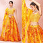 Yellow Embellished With Printed Organza Lehenga Choli Clothsvilla