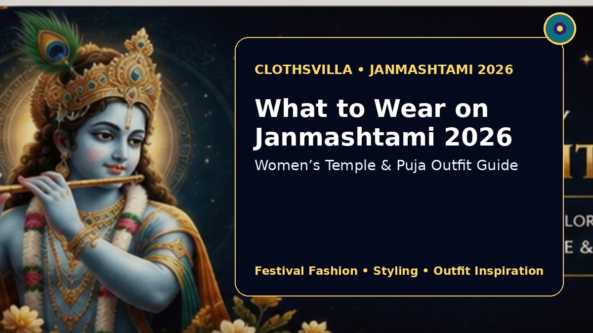 Janmashtami 2026 women temple and puja outfit guide