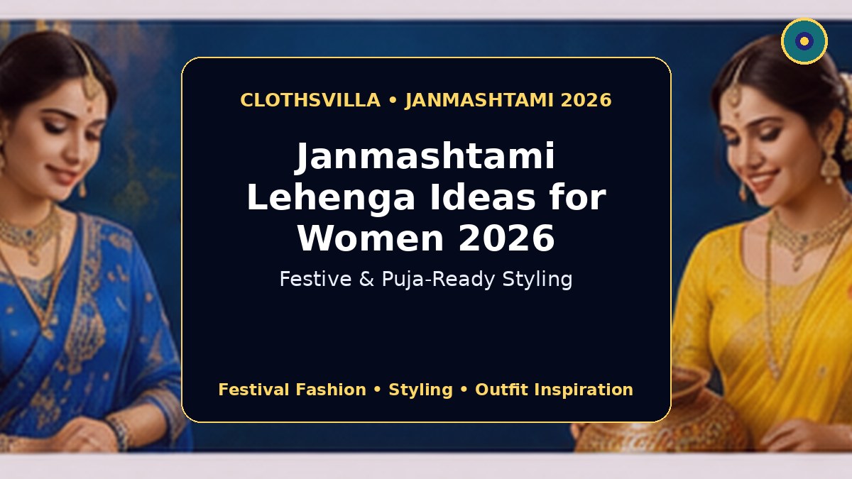 Janmashtami lehenga ideas for women 2026 festive and puja looks