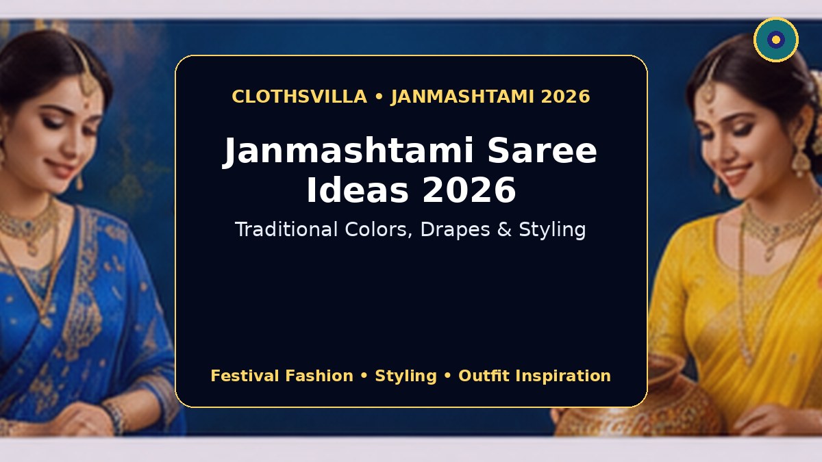 Janmashtami saree ideas 2026 traditional colors drapes and styling