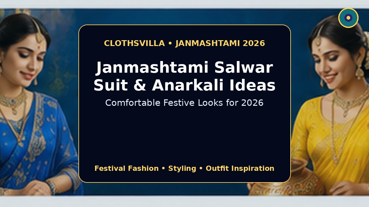 Janmashtami salwar suit and Anarkali ideas 2026 comfortable festive looks