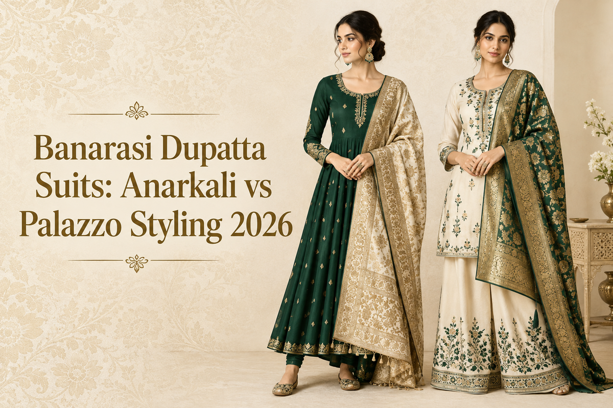 Banarasi Dupatta Suits: Anarkali vs Palazzo Styling 2026
