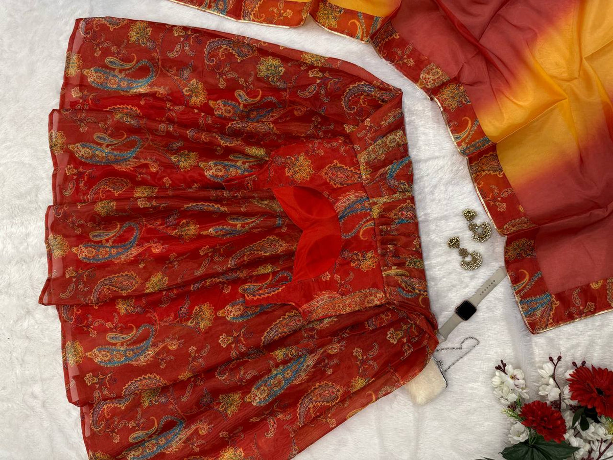 Red Wedding Gown or Anarkali? Flare, Dupatta and Event Styling | ClothsVilla