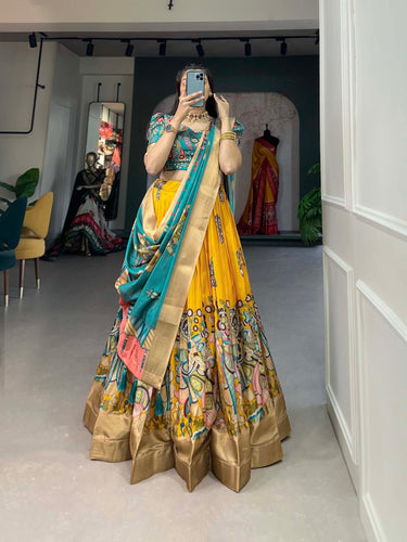 Kalamkari Print Lehenga Choli – A Celebration of Art and Elegance