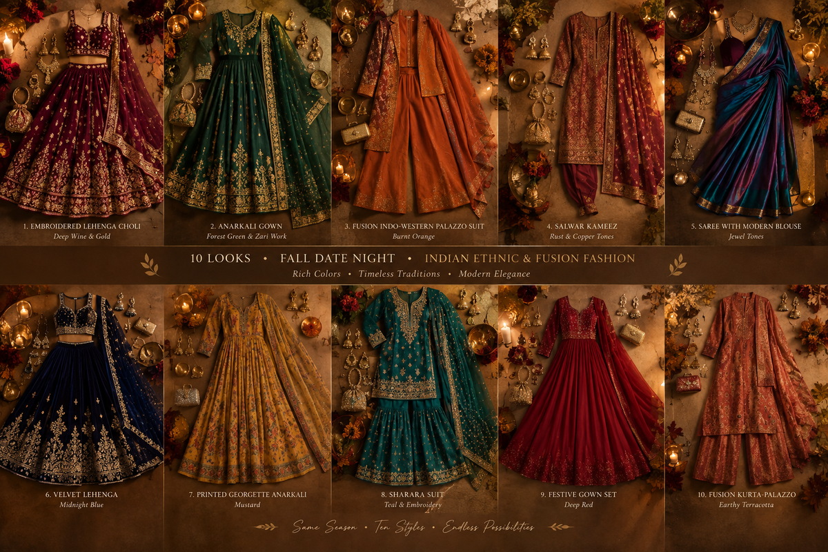 Fall Date Night Outfit Ideas: 10 Indian Ethnic & Fusion Looks