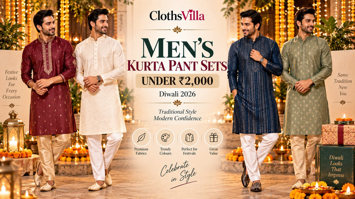 Men's Kurta Pant Sets Under ₹2,000 for Diwali 2026
