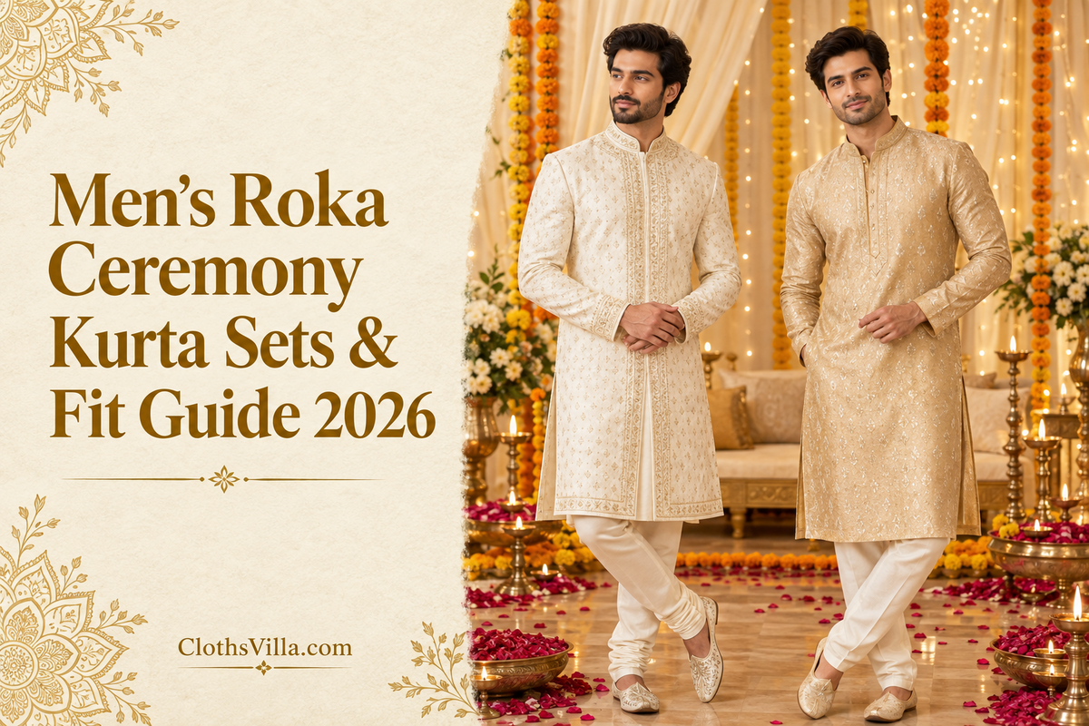 Men’s Roka Ceremony Kurta Sets 2026: Outfit & Fit Guide