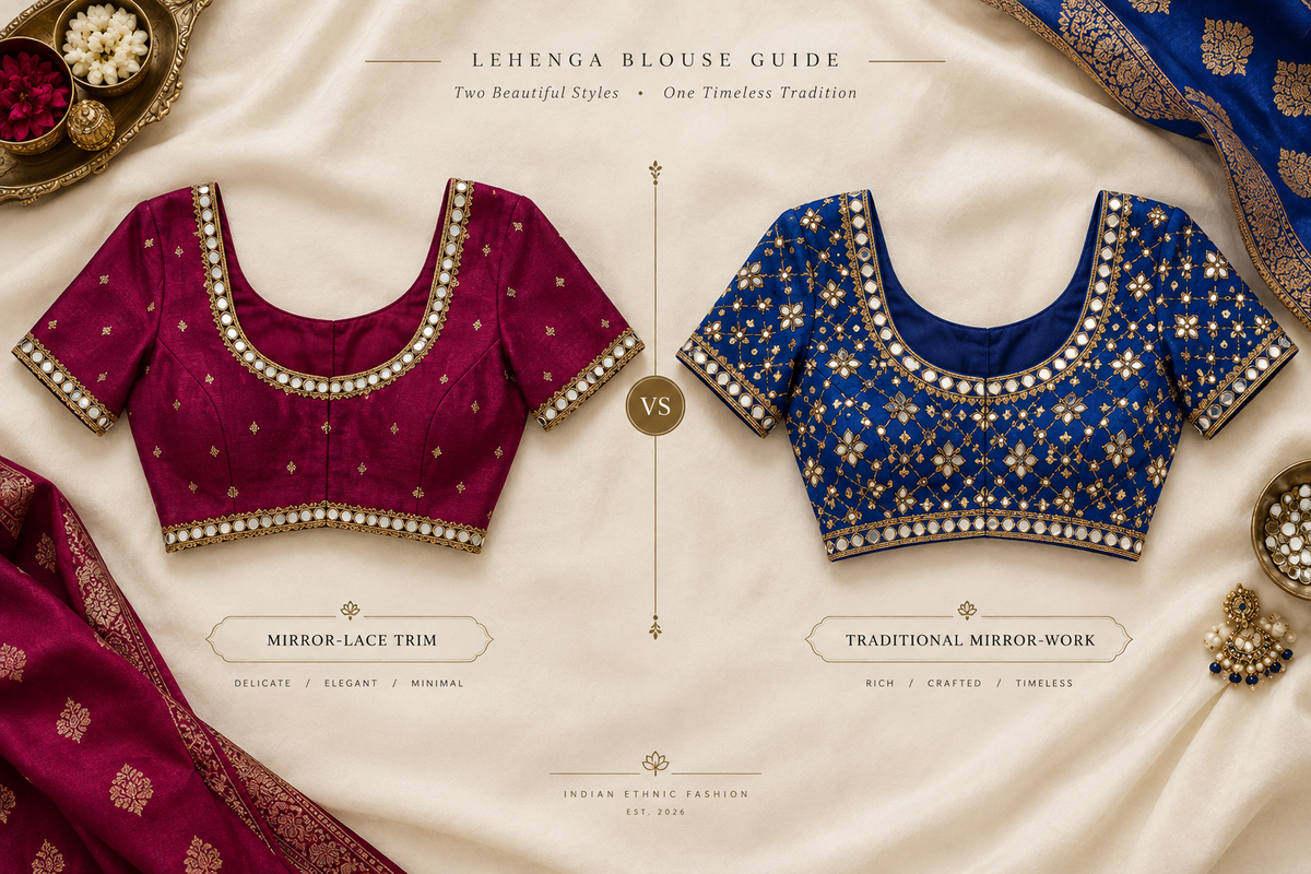 Mirror Lace vs Real Mirror Lehenga: 2026 Buying Checks