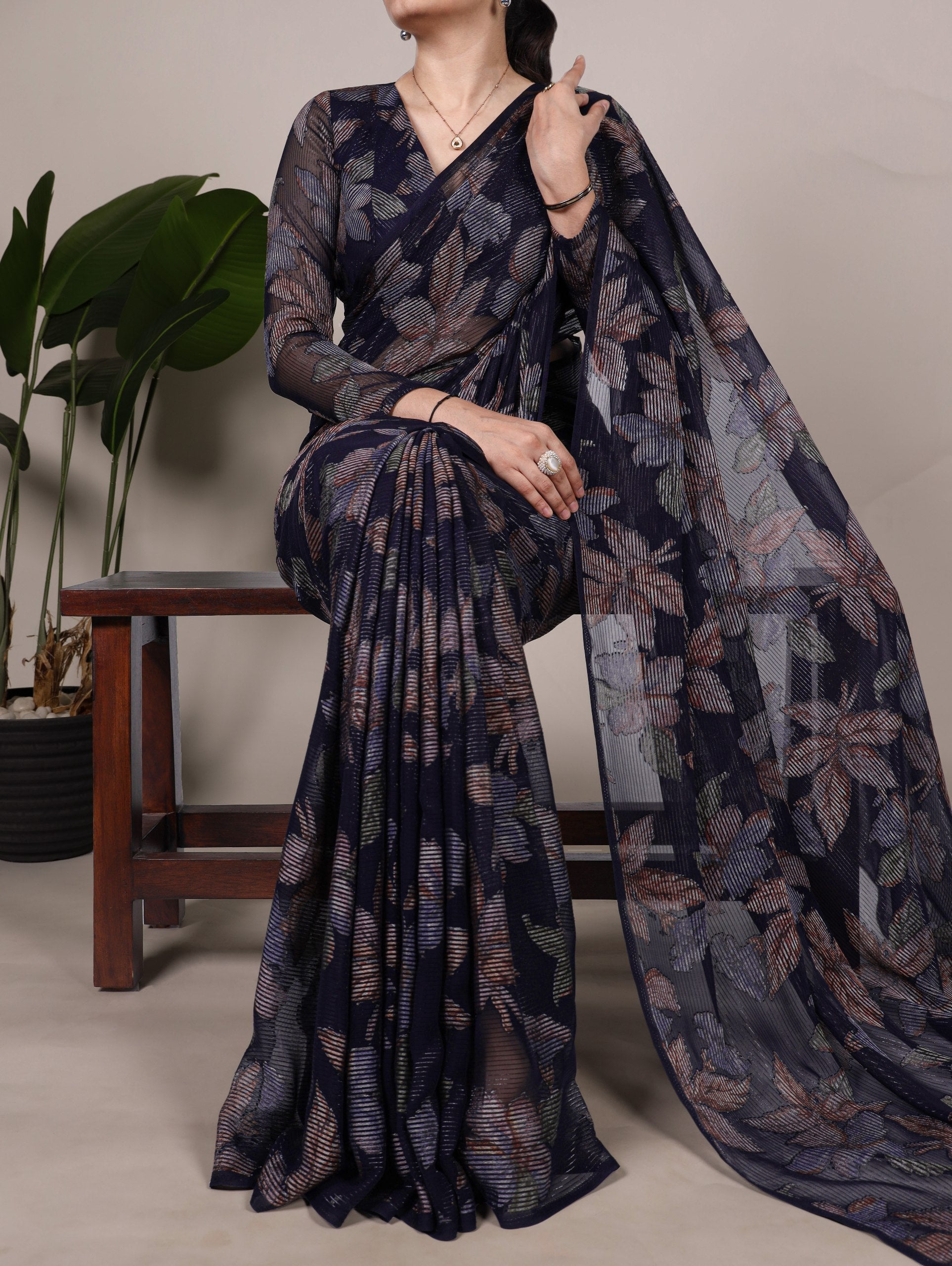 Navy Blue Wedding Saree: A Timeless Choice for Every Bride