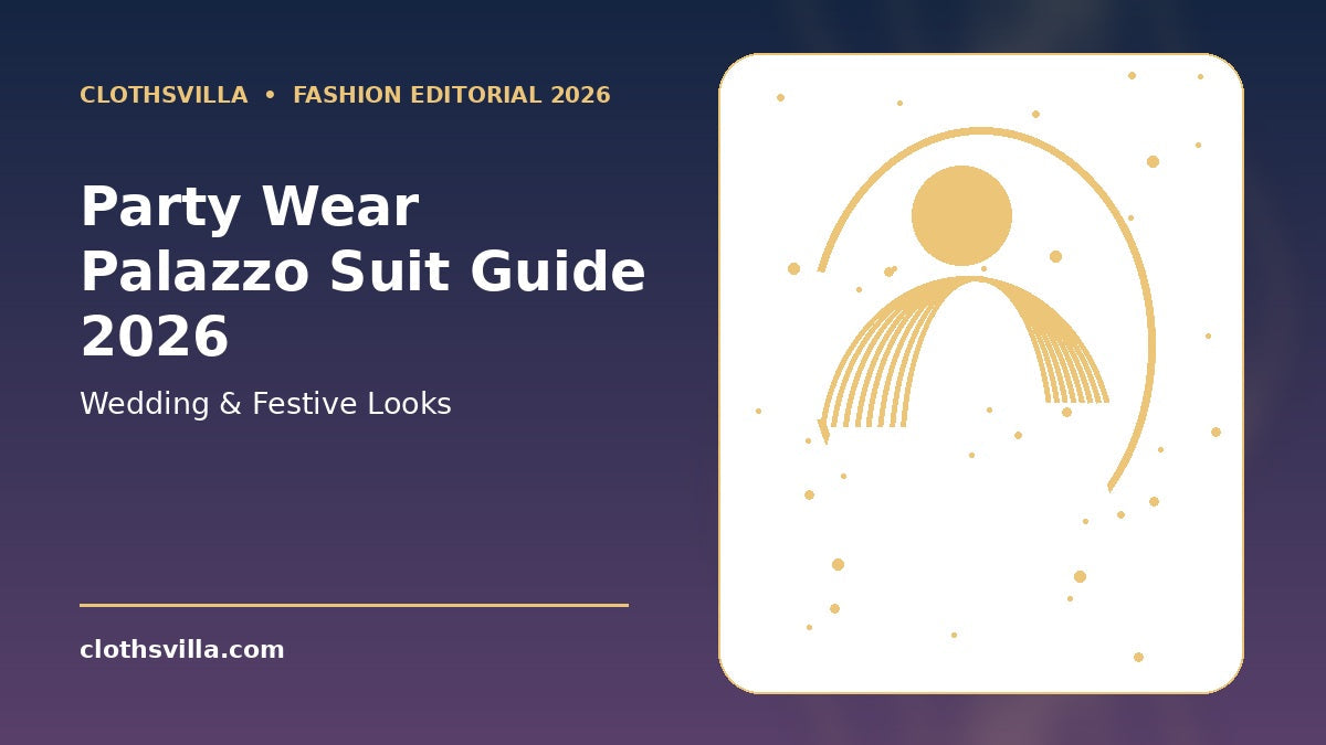 Party wear palazzo suit guide 2026 wedding and festive looks – ClothsVilla editorial