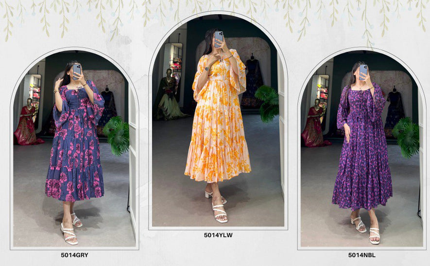 Embrace Sunshine in Style: The Georgette Floral Frock for the Summer Season