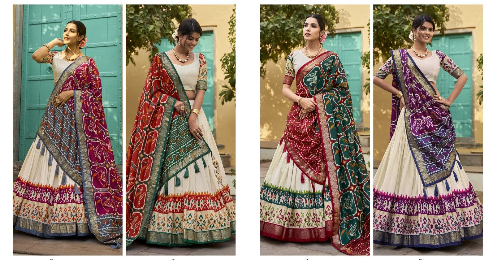 Radiate Regal Vibes: Embrace Elegance with our Printed Silk Lehenga Choli