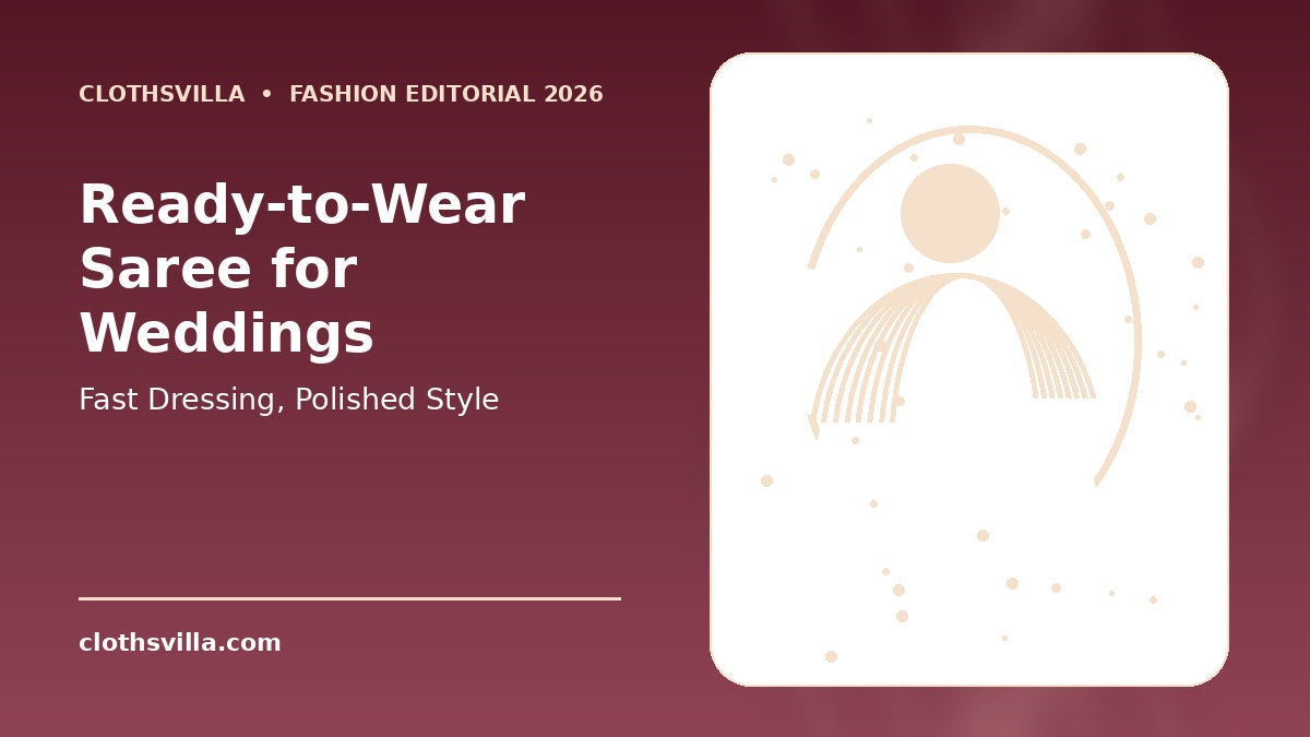 Ready-to-wear saree for wedding functions 2026 – ClothsVilla editorial