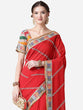 Load image into Gallery viewer, Red Ethnic Gotta Patti Georgette Saree with Blouse ClothsVilla