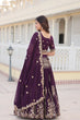 Load image into Gallery viewer, Faux Blooming Georgette Lehenga Choli Set with Heavy Embroidered Work ClothsVilla