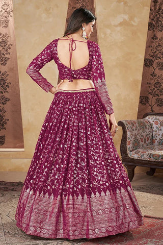 Wedding Collection For Women Wear Lehenga Choli With Dupatta Deep Pink Colour Clothsvilla