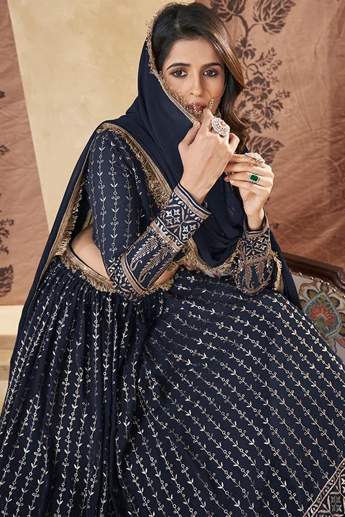 Georgette Lehenga Choli With Dupatta Women Collection Clothsvilla