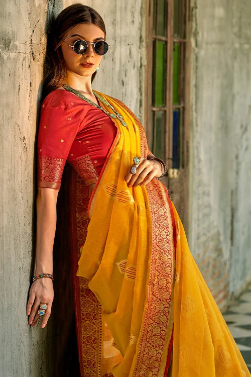 Buy New Beautiful Collection For Woven Saree With Unstitched Blouse Piece Clothsvilla