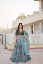 Load image into Gallery viewer, Stunning Russian Silk Lehenga Choli Set with Sequin Embroidery ClothsVilla