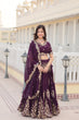 Load image into Gallery viewer, Faux Blooming Georgette Lehenga Choli Set with Heavy Embroidered Work ClothsVilla