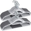15-Piece Heavy Duty Grey Plastic Clothes Hangers | Non-Slip & Space-Saving | For Wet & Dry Clothes ClothsVilla