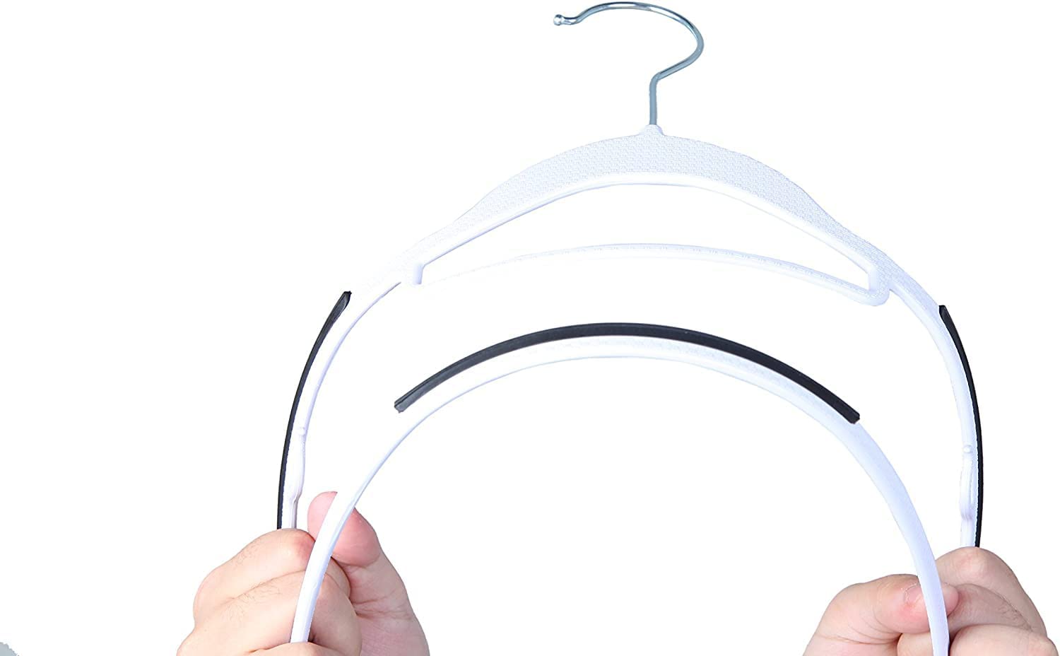 15-Piece Heavy Duty White Plastic Clothes Hangers | Non-Slip & Space-Saving | For Wet & Dry Clothes ClothsVilla