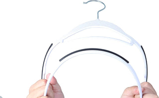 15-Piece Heavy Duty White Plastic Clothes Hangers | Non-Slip & Space-Saving | For Wet & Dry Clothes ClothsVilla
