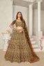 Mustard Yellow Organza Net Lehenga Choli Set - Embroidered Bridal Wear ClothsVilla