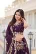 Load image into Gallery viewer, Faux Blooming Georgette Lehenga Choli Set with Heavy Embroidered Work ClothsVilla