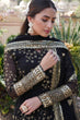 Load image into Gallery viewer, Embroidered Faux Blooming Georgette Flared Black Gown with Dupatta ClothsVilla