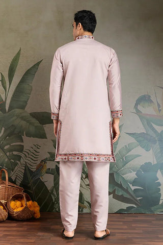 Dusty Pink Ethnic Mens Kurta Pajama for Functions Clothsvilla