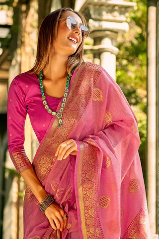 Banarasi Tissue Soft Silk Saree with Butti Blouse Clothsvilla