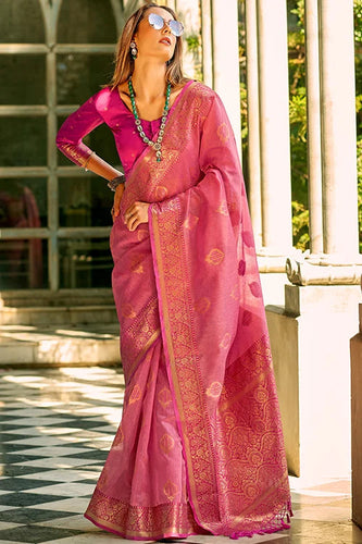 Banarasi Tissue Soft Silk Saree with Butti Blouse Clothsvilla