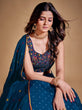 Load image into Gallery viewer, Beautiful Blue Color Fancy Silk With Embroidery Sequins Work Charming Lehenga Choli |Engagement Wear Clothsvilla