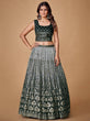 Load image into Gallery viewer, Beautiful Grey Color Fancy Silk With Embroidery Sequins Work Charming Lehenga Choli |Engagement Wear Clothsvilla